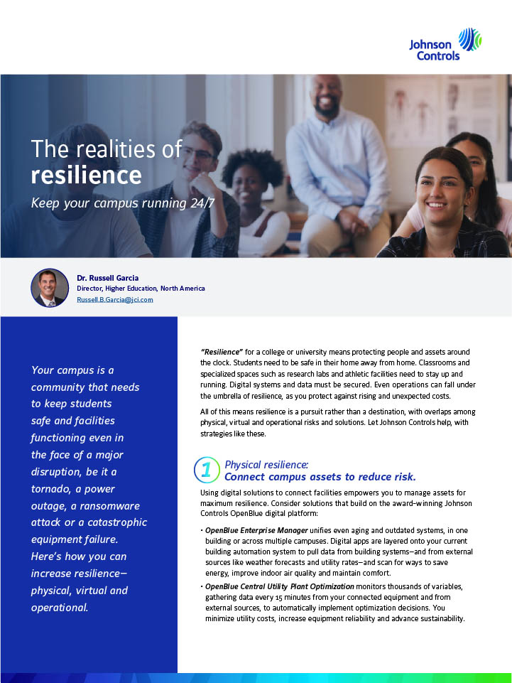 Improve physical, virtual and operational resilience